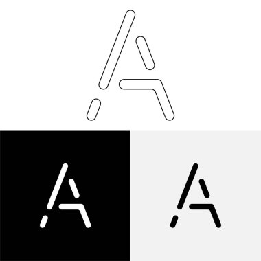 Bir Creative Latter Logo Tasarımı. Vector Illustration Logosu. Harflerin logosu. Premium Vektör. Yaratıcı Logo. Yaratıcı Latter Logo Tasarımı. Premium Vektör Son Logo Tasarımı