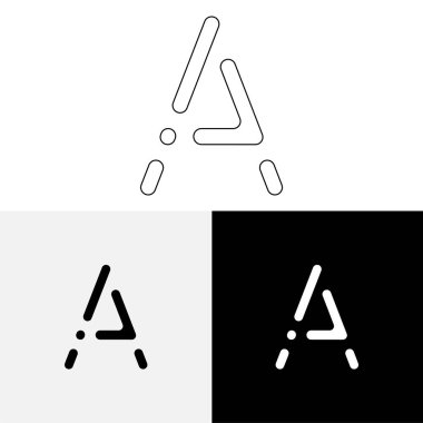 Bir Creative Latter Logo Tasarımı. Vector Illustration Logosu. Harflerin logosu. Premium Vektör. Yaratıcı Logo. Yaratıcı Latter Logo Tasarımı. Premium Vektör Son Logo Tasarımı