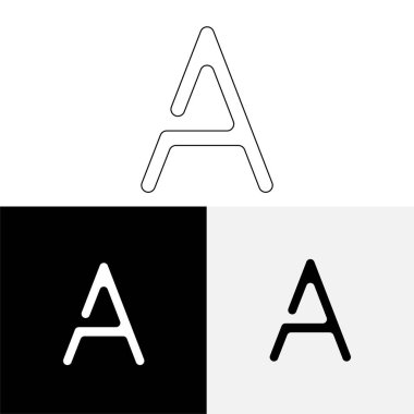 Bir Creative Latter Logo Tasarımı. Vector Illustration Logosu. Harflerin logosu. Premium Vektör. Yaratıcı Logo. Yaratıcı Latter Logo Tasarımı. Premium Vektör Son Logo Tasarımı