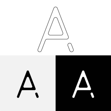 Bir Creative Latter Logo Tasarımı. Vector Illustration Logosu. Harflerin logosu. Premium Vektör. Yaratıcı Logo. Yaratıcı Latter Logo Tasarımı. Premium Vektör Son Logo Tasarımı