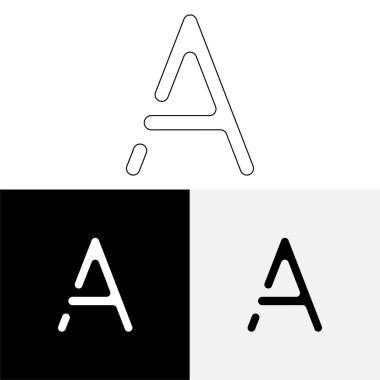 Bir Creative Latter Logo Tasarımı. Vector Illustration Logosu. Harflerin logosu. Premium Vektör. Yaratıcı Logo. Yaratıcı Latter Logo Tasarımı. Premium Vektör Son Logo Tasarımı