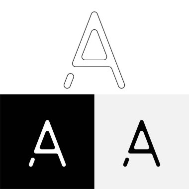 Bir Creative Latter Logo Tasarımı. Vector Illustration Logosu. Harflerin logosu. Premium Vektör. Yaratıcı Logo. Yaratıcı Latter Logo Tasarımı. Premium Vektör Son Logo Tasarımı