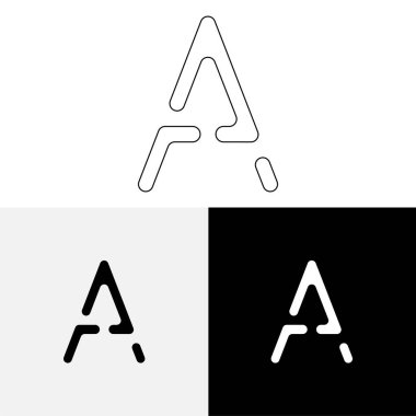 Bir Creative Latter Logo Tasarımı. Vector Illustration Logosu. Harflerin logosu. Premium Vektör. Yaratıcı Logo. Yaratıcı Latter Logo Tasarımı. Premium Vektör Son Logo Tasarımı