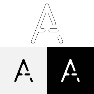 Bir Creative Latter Logo Tasarımı. Vector Illustration Logosu. Harflerin logosu. Premium Vektör. Yaratıcı Logo. Yaratıcı Latter Logo Tasarımı. Premium Vektör Son Logo Tasarımı