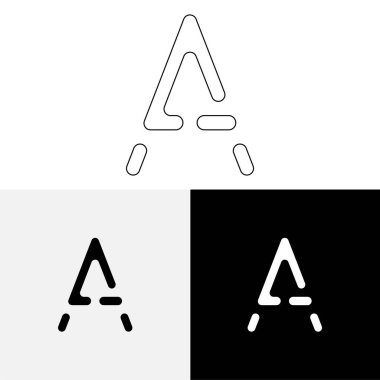 Bir Creative Latter Logo Tasarımı. Vector Illustration Logosu. Harflerin logosu. Premium Vektör. Yaratıcı Logo. Yaratıcı Latter Logo Tasarımı. Premium Vektör Son Logo Tasarımı