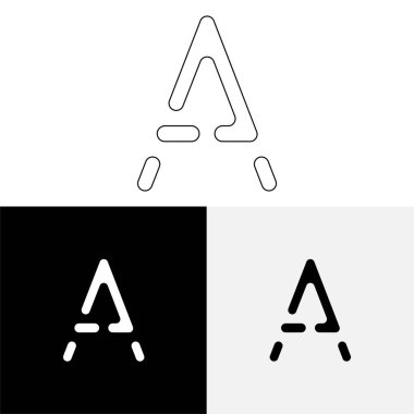 Bir Creative Latter Logo Tasarımı. Vector Illustration Logosu. Harflerin logosu. Premium Vektör. Yaratıcı Logo. Yaratıcı Latter Logo Tasarımı. Premium Vektör Son Logo Tasarımı