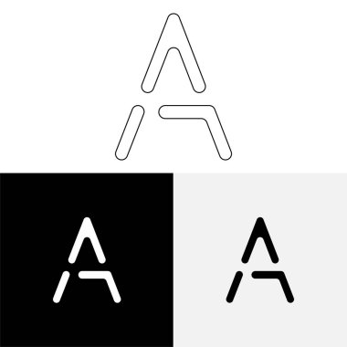 Bir Creative Latter Logo Tasarımı. Vector Illustration Logosu. Harflerin logosu. Premium Vektör. Yaratıcı Logo. Yaratıcı Latter Logo Tasarımı. Premium Vektör Son Logo Tasarımı