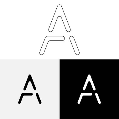 Bir Creative Latter Logo Tasarımı. Vector Illustration Logosu. Harflerin logosu. Premium Vektör. Yaratıcı Logo. Yaratıcı Latter Logo Tasarımı. Premium Vektör Son Logo Tasarımı