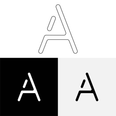 Bir Creative Latter Logo Tasarımı. Vector Illustration Logosu. Harflerin logosu. Premium Vektör. Yaratıcı Logo. Yaratıcı Latter Logo Tasarımı. Premium Vektör Son Logo Tasarımı