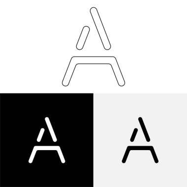 Bir Creative Latter Logo Tasarımı. Vector Illustration Logosu. Harflerin logosu. Premium Vektör. Yaratıcı Logo. Yaratıcı Latter Logo Tasarımı. Premium Vektör Son Logo Tasarımı