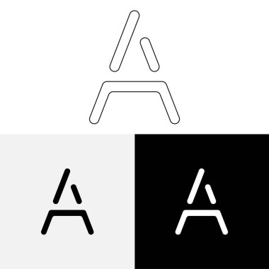 Bir Creative Latter Logo Tasarımı. Vector Illustration Logosu. Harflerin logosu. Premium Vektör. Yaratıcı Logo. Yaratıcı Latter Logo Tasarımı. Premium Vektör Son Logo Tasarımı