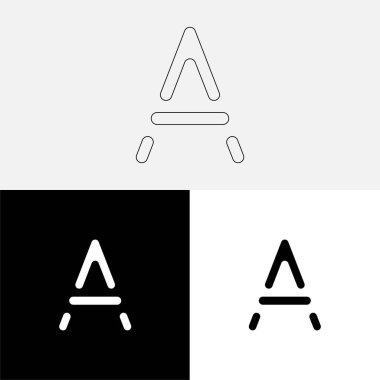 Bir Creative Latter Logo Tasarımı. Vector Illustration Logosu. Harflerin logosu. Premium Vektör. Yaratıcı Logo. Yaratıcı Latter Logo Tasarımı. Premium Vektör Son Logo Tasarımı