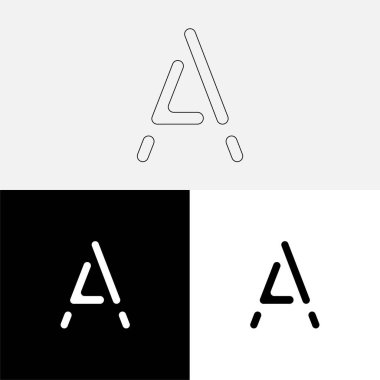 Bir Creative Latter Logo Tasarımı. Vector Illustration Logosu. Harflerin logosu. Premium Vektör. Yaratıcı Logo. Yaratıcı Latter Logo Tasarımı. Premium Vektör Son Logo Tasarımı