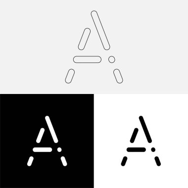 Bir Creative Latter Logo Tasarımı. Vector Illustration Logosu. Harflerin logosu. Premium Vektör. Yaratıcı Logo. Yaratıcı Latter Logo Tasarımı. Premium Vektör Son Logo Tasarımı