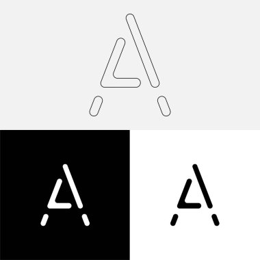 Bir Creative Latter Logo Tasarımı. Vector Illustration Logosu. Harflerin logosu. Premium Vektör. Yaratıcı Logo. Yaratıcı Latter Logo Tasarımı. Premium Vektör Son Logo Tasarımı