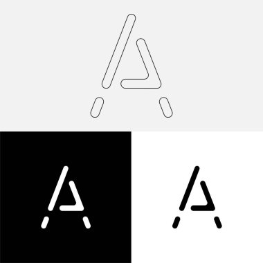 Bir Creative Latter Logo Tasarımı. Vector Illustration Logosu. Harflerin logosu. Premium Vektör. Yaratıcı Logo. Yaratıcı Latter Logo Tasarımı. Premium Vektör Son Logo Tasarımı