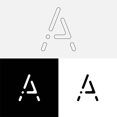 Bir Creative Latter Logo Tasarımı. Vector Illustration Logosu. Harflerin logosu. Premium Vektör. Yaratıcı Logo. Yaratıcı Latter Logo Tasarımı. Premium Vektör Son Logo Tasarımı