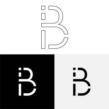 B Yaratıcı Latter Logo Tasarımı. Vector Illustration Logosu. Harflerin logosu. Yaratıcı Latter Logo Tasarımı. Premium Vektör Latter Logo Tasarımı. Premium Vektör. Yaratıcı Logo.