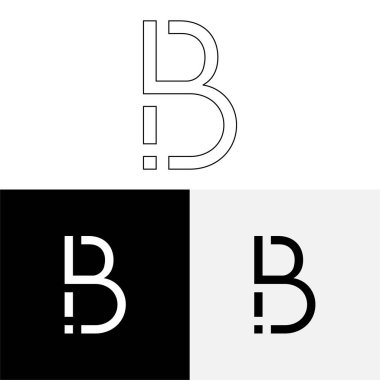 B Yaratıcı Latter Logo Tasarımı. Vector Illustration Logosu. Harflerin logosu. Yaratıcı Latter Logo Tasarımı. Premium Vektör Latter Logo Tasarımı. Premium Vektör. Yaratıcı Logo.