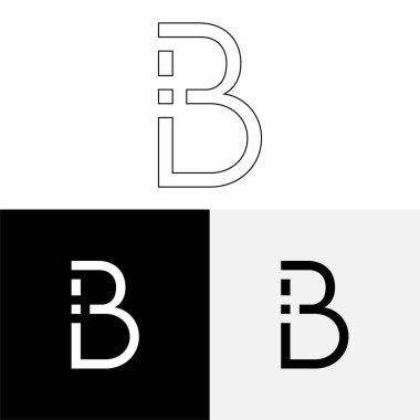 B Yaratıcı Latter Logo Tasarımı. Vector Illustration Logosu. Harflerin logosu. Yaratıcı Latter Logo Tasarımı. Premium Vektör Latter Logo Tasarımı. Premium Vektör. Yaratıcı Logo.