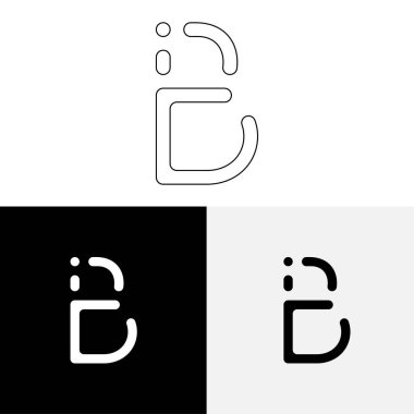 B Yaratıcı Latter Logo Tasarımı. Vector Illustration Logosu. Harflerin logosu. Yaratıcı Latter Logo Tasarımı. Premium Vektör Latter Logo Tasarımı. Premium Vektör. Yaratıcı Logo.