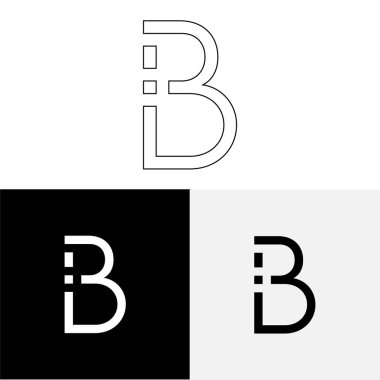 B Yaratıcı Latter Logo Tasarımı. Vector Illustration Logosu. Harflerin logosu. Yaratıcı Latter Logo Tasarımı. Premium Vektör Latter Logo Tasarımı. Premium Vektör. Yaratıcı Logo.