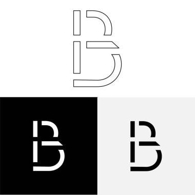 B Yaratıcı Latter Logo Tasarımı. Vector Illustration Logosu. Harflerin logosu. Yaratıcı Latter Logo Tasarımı. Premium Vektör Latter Logo Tasarımı. Premium Vektör. Yaratıcı Logo.