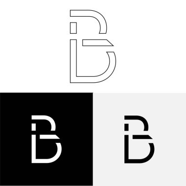 B Yaratıcı Latter Logo Tasarımı. Vector Illustration Logosu. Harflerin logosu. Yaratıcı Latter Logo Tasarımı. Premium Vektör Latter Logo Tasarımı. Premium Vektör. Yaratıcı Logo.