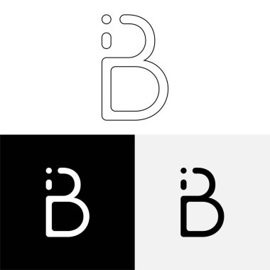 B Yaratıcı Latter Logo Tasarımı. Vector Illustration Logosu. Harflerin logosu. Yaratıcı Latter Logo Tasarımı. Premium Vektör Latter Logo Tasarımı. Premium Vektör. Yaratıcı Logo.