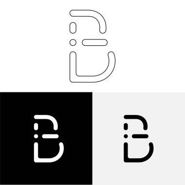 B Yaratıcı Latter Logo Tasarımı. Vector Illustration Logosu. Harflerin logosu. Yaratıcı Latter Logo Tasarımı. Premium Vektör Latter Logo Tasarımı. Premium Vektör. Yaratıcı Logo.