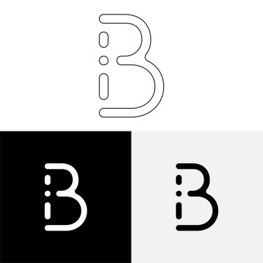 B Yaratıcı Latter Logo Tasarımı. Vector Illustration Logosu. Harflerin logosu. Yaratıcı Latter Logo Tasarımı. Premium Vektör Latter Logo Tasarımı. Premium Vektör. Yaratıcı Logo.