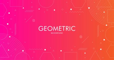 Yaratıcı Geometrik arkaplan tasarımı. Vektör illüstrasyonu ve arkaplan tasarımı için grafik