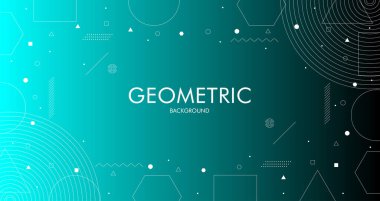 Yaratıcı Geometrik arkaplan tasarımı. Vektör illüstrasyonu ve arkaplan tasarımı için grafik