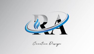 Yaratıcı RA Alev Girdabı Logosu Teknoloji, Enerji ve Yaratıcı Markalar için Modern Kimlik Yenilik Yaratıcılığı
