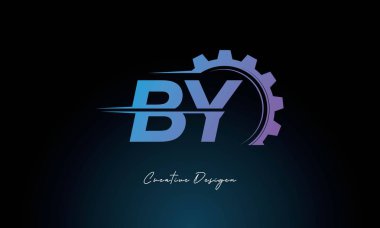 Yaratıcı by Gear Fusion Logo Industrial Tech-Ilham Harfler Fütüristik Endüstriyel Harf Tasarımı Teknoloji ve Mühendislik Markaları.