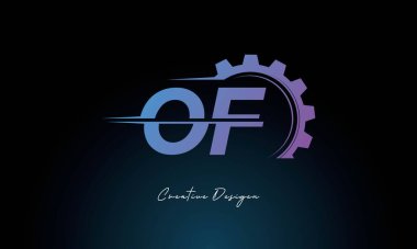 Gear Füzyon Logosu Endüstriyel Logosu Fütüristik Endüstriyel Harfler İşaretli Teknoloji ve Mühendislik Markaları Tasarımı.