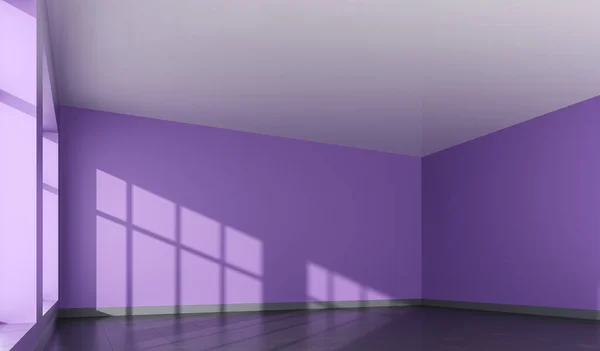 Quarto Estúdio Dança Vazio Interior Com Iluminação Diurna Arquitetura Abstrata — Fotografia de Stock