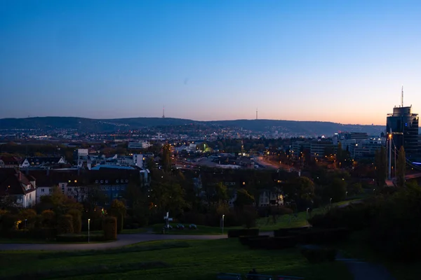 stock image panorama of stuttgart, city from above, beautiful view of city