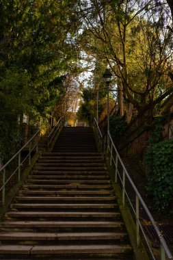 Stuttgart, Eugens Meydanı merdivenleri, güzel merdivenler.. 