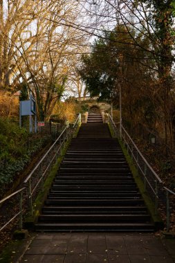 Stuttgart, Eugens Meydanı merdivenleri, güzel merdivenler.. 