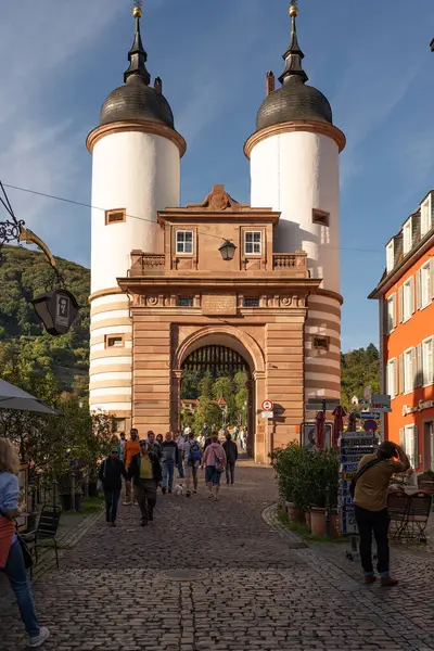 Stare Miasto Heidelbergu Słoneczny Jesienny Dzień — Zdjęcie stockowe