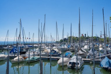İskele, yatlar, Bodensee, Constance
