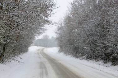 Journey through the winter landscape, Slovakia, Central Europe.