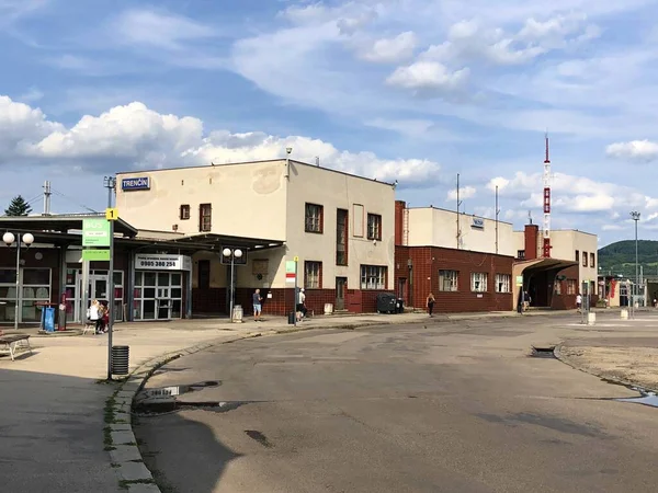 Trencin Slovakia July 2023 Building Railway Station City — Stock Photo, Image