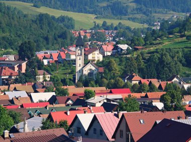 View of the village of Terchova, a popular tourist destination.