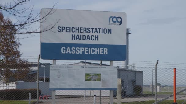 Principal Local Armazenamento Gás Haidach Áustria Imagens Alta Qualidade — Vídeo de Stock