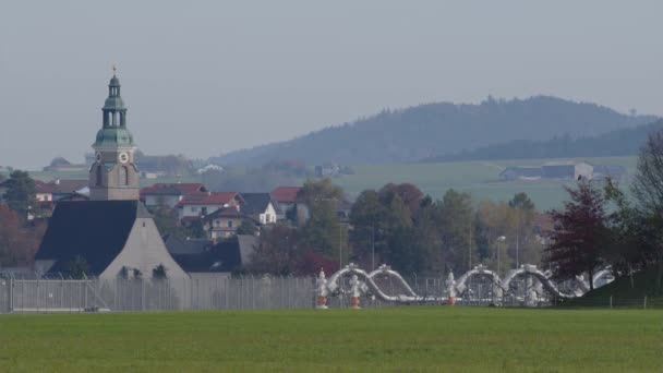 Haidach Avusturya Büyük Bir Gaz Depolama Alanı Yüksek Kalite Görüntü — Stok video