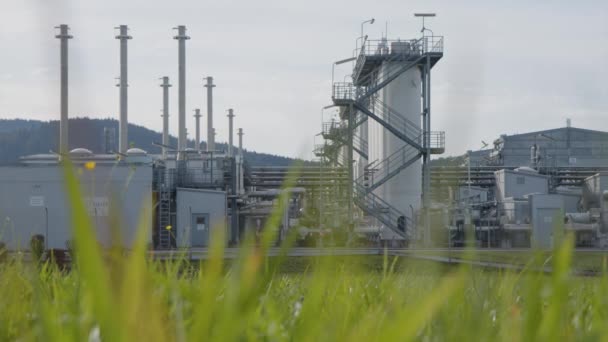 オーストリアのハイダックにある主要なガス貯蔵施設 高品質4K映像 — ストック動画