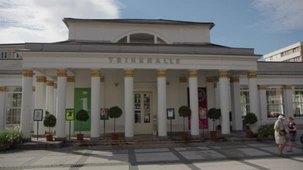 Bad Ischl Trinbad Ischl Trinkhalle Der Innenstadt Oberösterreich — Stockvideo