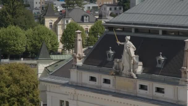 Justicia Edificio Justicia Salzburgo Imágenes Alta Calidad — Vídeo de stock